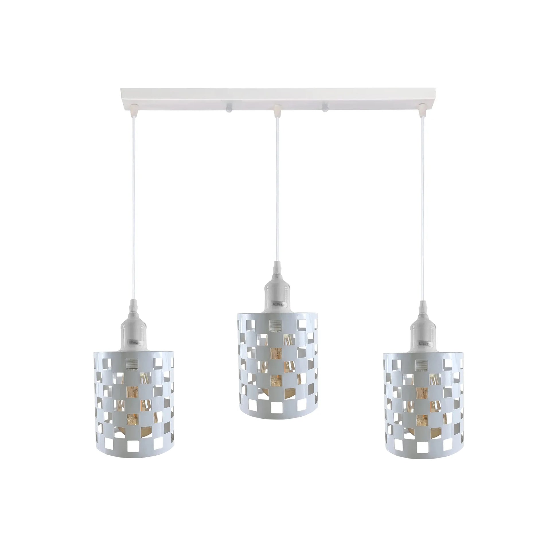 Industrial Pendant Lighting, Adjustable E27 Metal Cage Hanging Light Fixtures ~4326-5