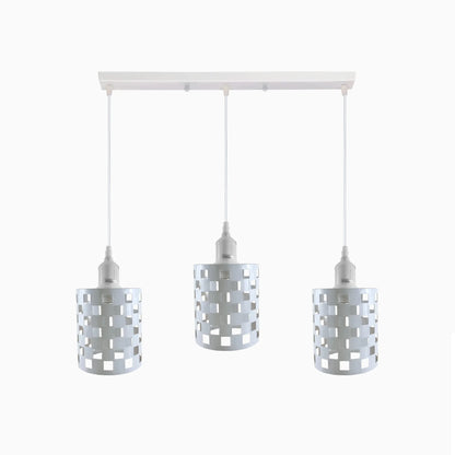 Industrial Pendant Lighting, Adjustable E27 Metal Cage Hanging Light Fixtures ~4326-0