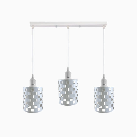 Industrial Pendant Lighting, Adjustable E27 Metal Cage Hanging Light Fixtures ~4326-0