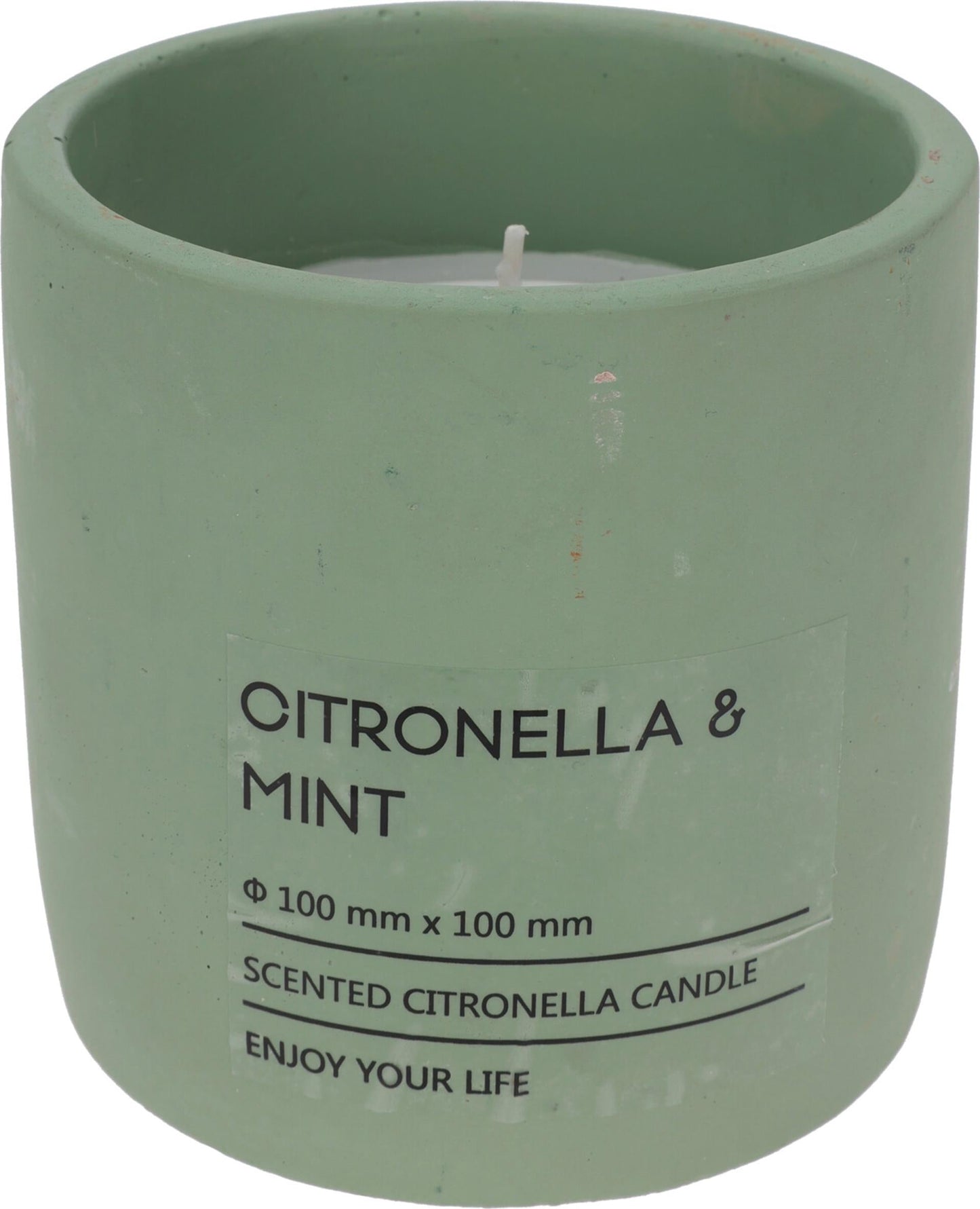 Pro garden citronella candle in pot 10cm green-0
