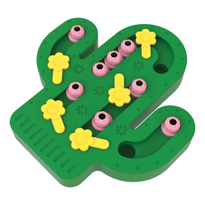 Happy pet tabby patch cactus puzzle intelligence toy-0