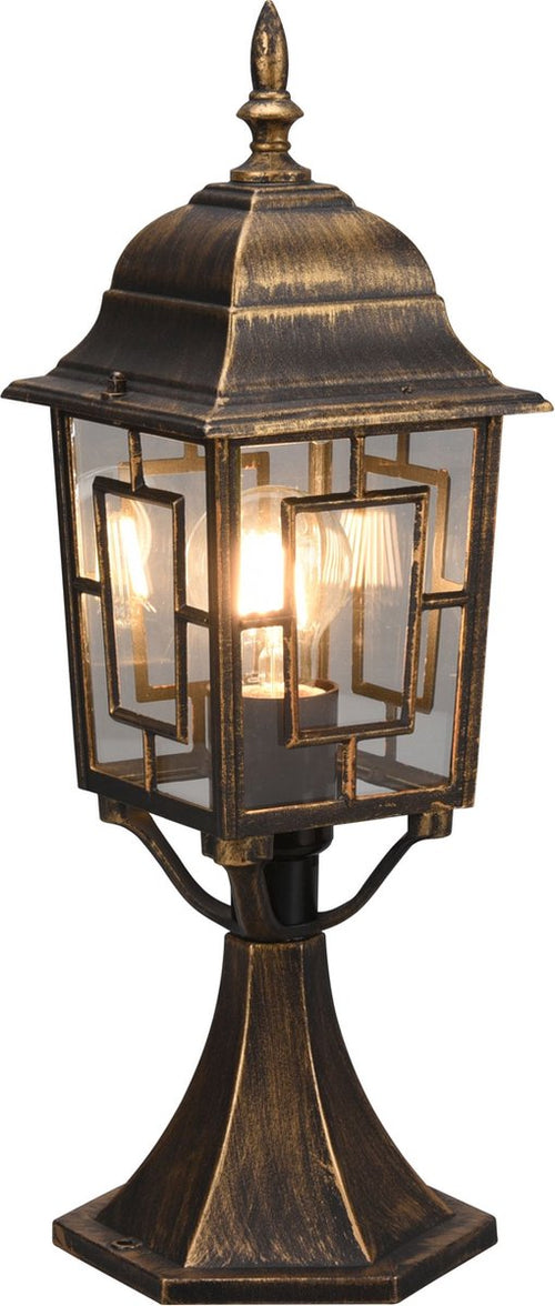 Trio volturno - post lighting - antique rust - excl. 1x e27 4w - outdoor lighting - ip23-0