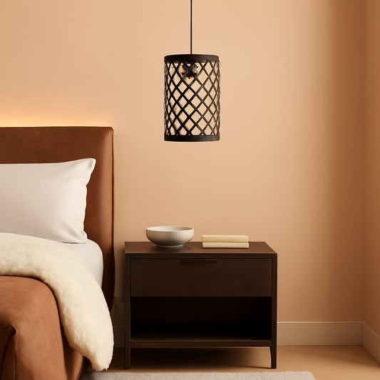 Black Crystal Pendant Lighting Fixture Triple Pack-0
