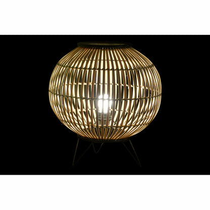 Desk lamp DKD Home Decor Black Metal Brown Bamboo (36 x 36 x 37 cm)
