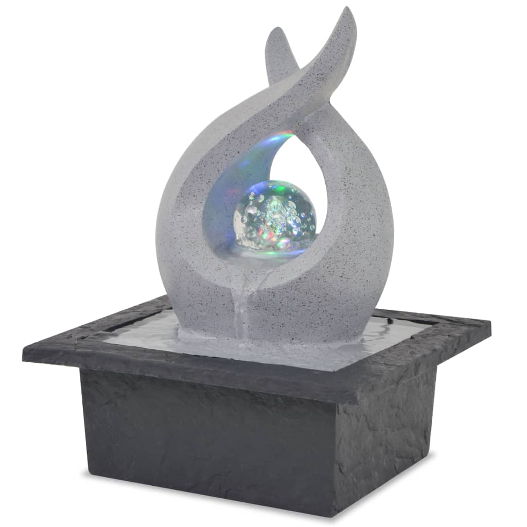 Vidaxl indoor fountain with LED lighting polyresin-0