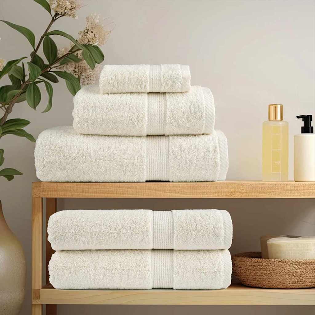 VidaXL Gastendoek solund 2 st crème 15 x 21 cm 550 gsm-0
