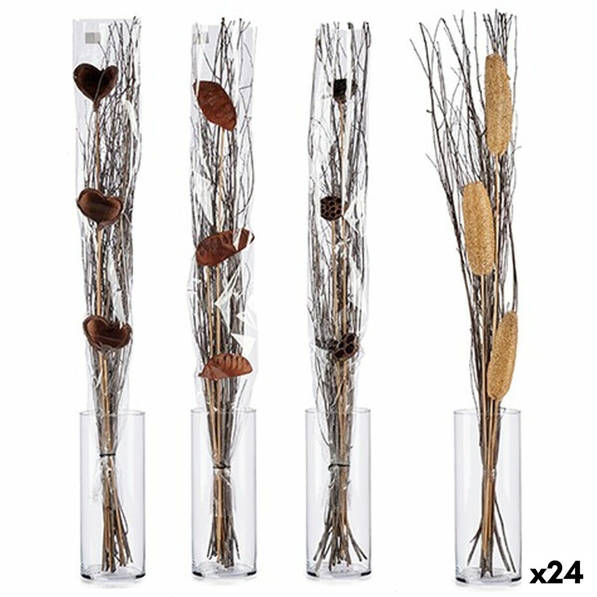 Bouquets Gift Decor Grey Natural 100 cm 12 x 96 x 10 cm (24 Units)