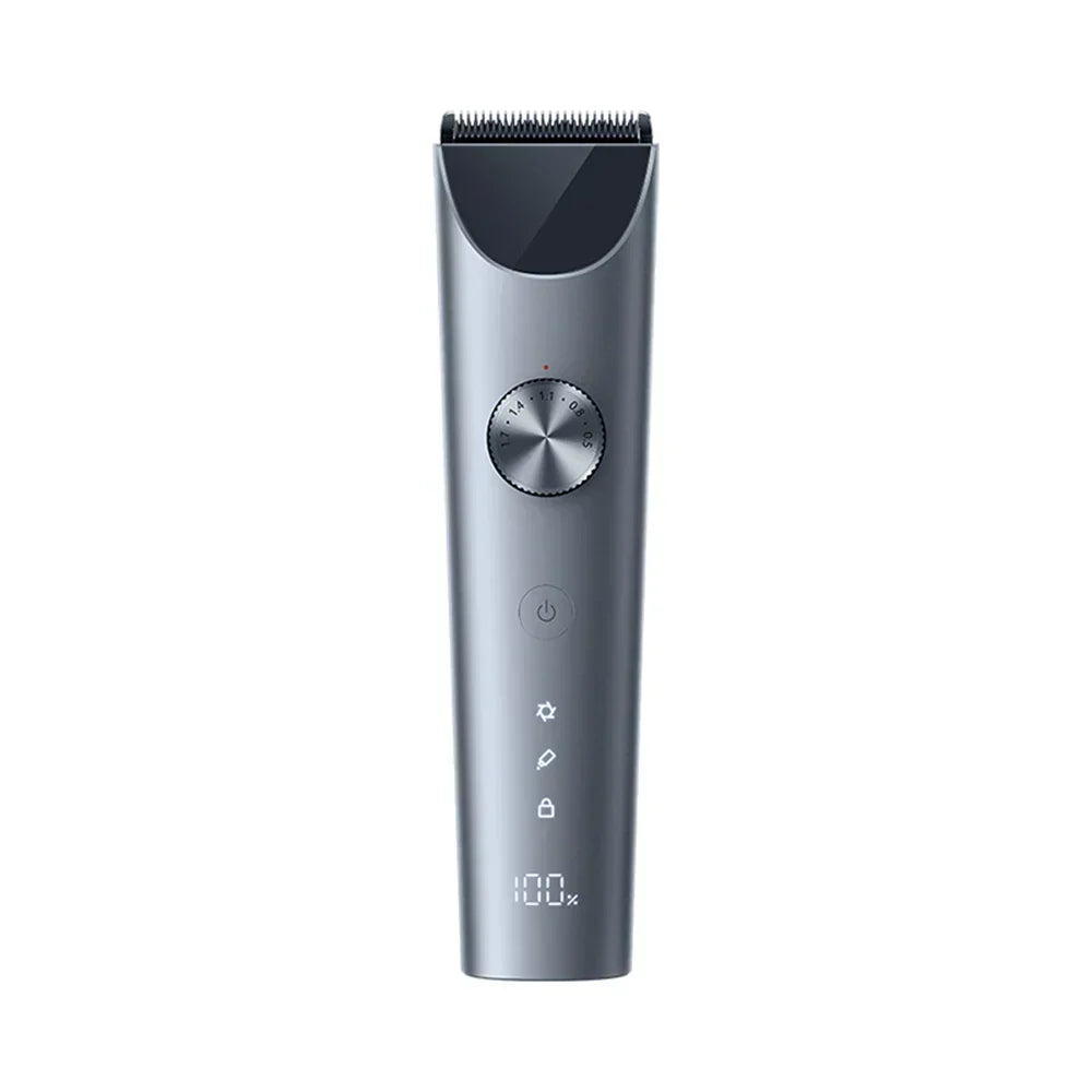 Professional Hair Clipper Digital Display Length Adjustments Grey-0