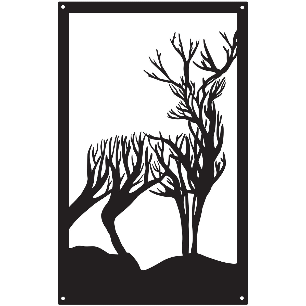 Highland Stag Garden Mirror-0