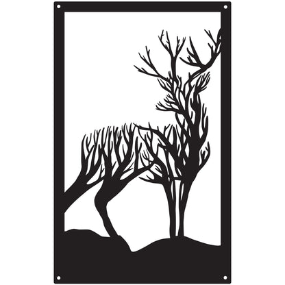 Highland Stag Garden Mirror-0