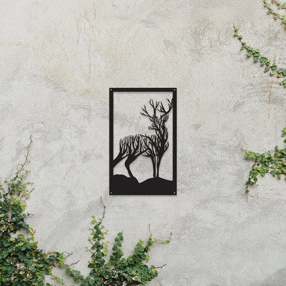 Highland Stag Garden Mirror-1