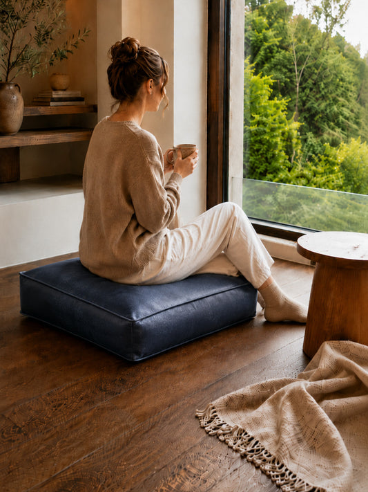 Majestic Blue - Pouf and Floor seating-0