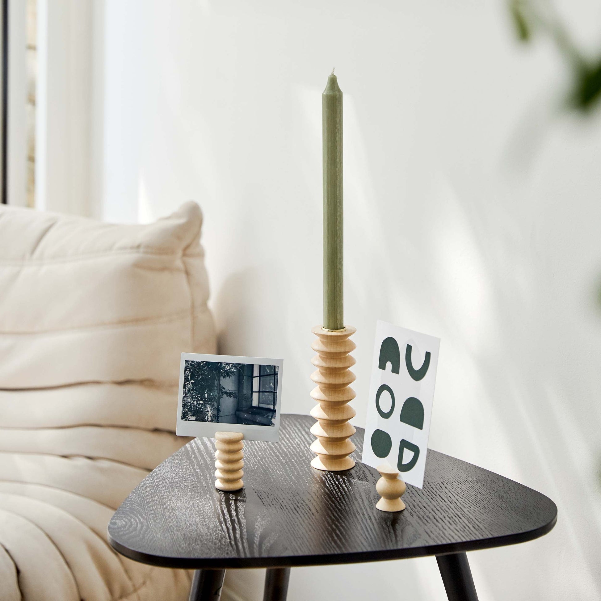 Totem Wooden Candle Holder - Tall Nº 2-3