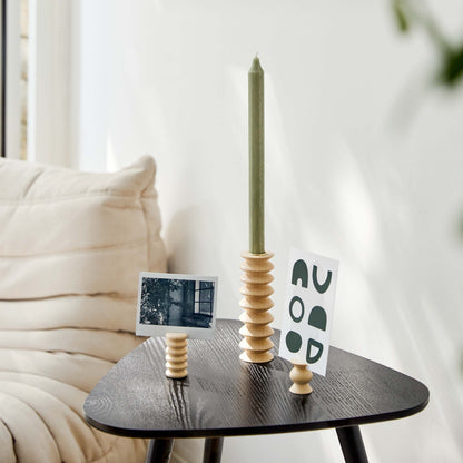 Totem Wooden Candle Holder - Tall Nº 2-3