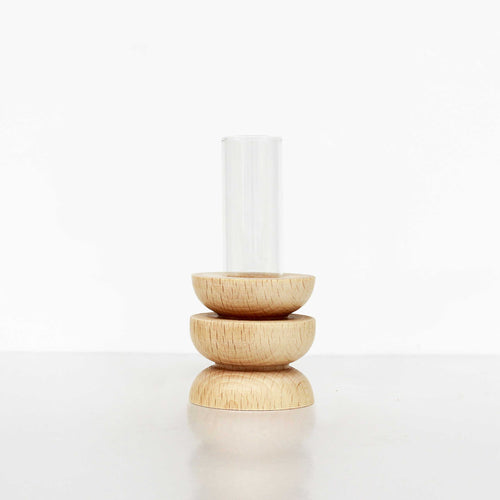 Totem Wooden Vase - Short Nº 4-0
