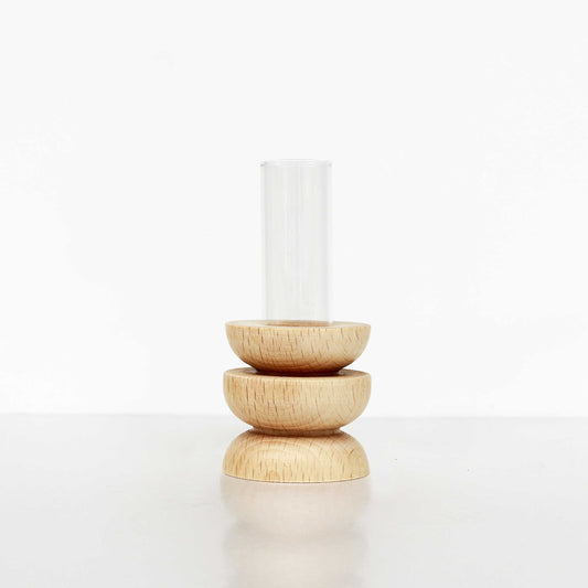 Totem Wooden Vase - Short Nº 4-0