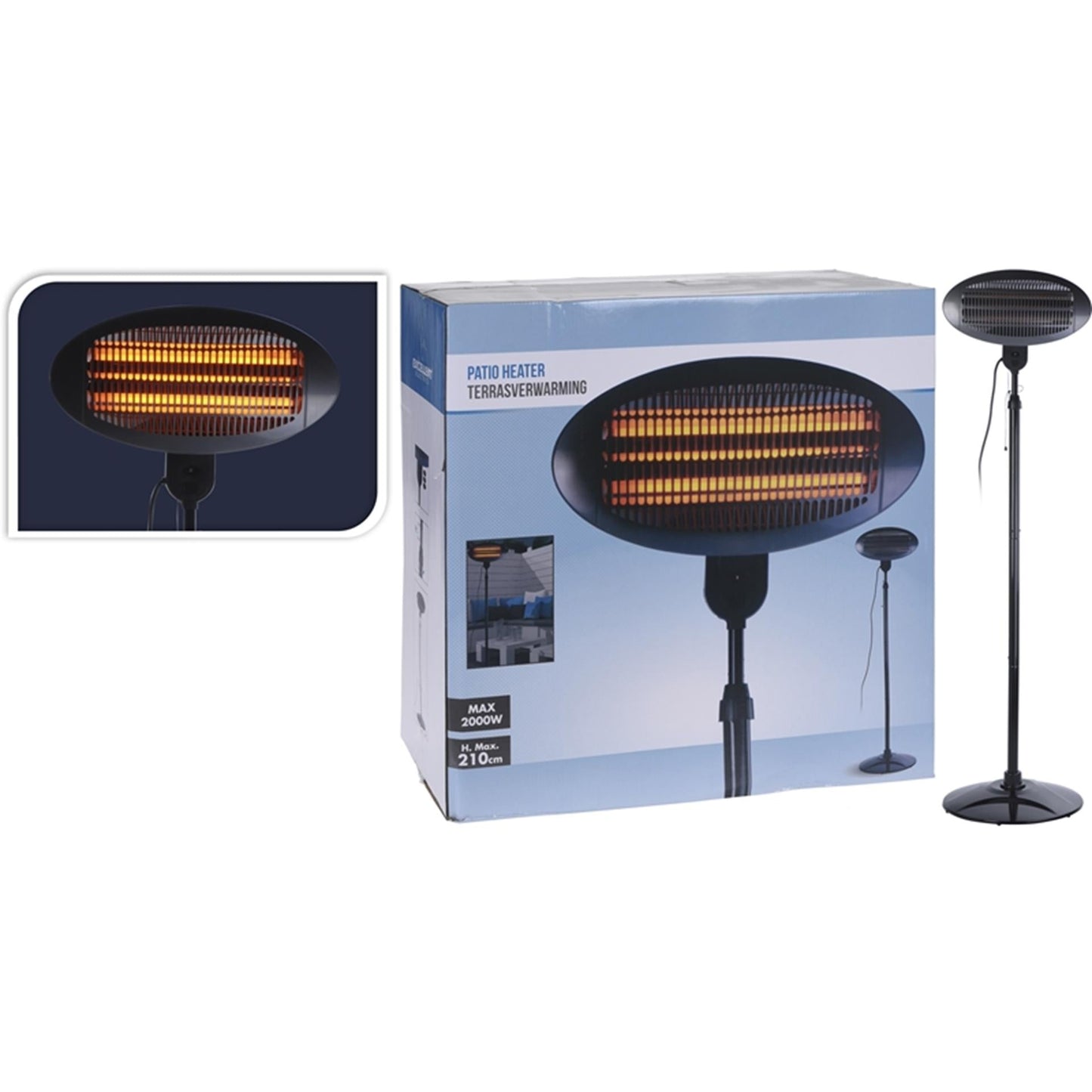 Pro Garden patio heater standing 2000w-0